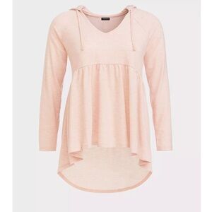 Torrid Light Pink Hooded Sweatshirt 2X
